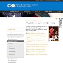Model UN Activity Guides