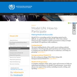 UNA-USA's Model UN Homepage