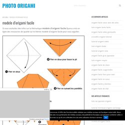 modele d'origami facile