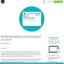 Modèle de gestion de stock gratuit sur Excel - Blog Zervant
