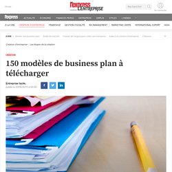 150 modèles de business plan à télécharger