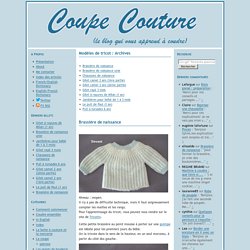 Coupe Couture : Modèles de tricot Archives