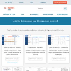 Modèles de ressources pour Projet web