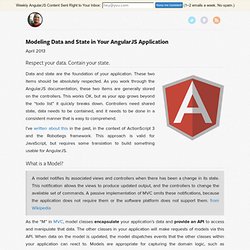 Modeling Data and State in Your AngularJS Application