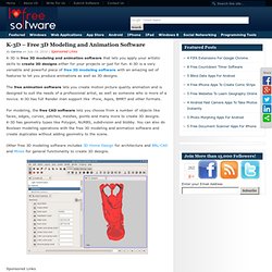 K-3D: Free 3D Modeling and Animation Software