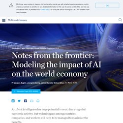 Modeling the global economic impact of AI