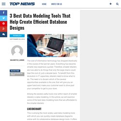 3 Best Data Modeling Tools That Help Create Efficient Database Designs