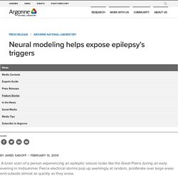 Neural modeling helps expose epilepsy's triggers