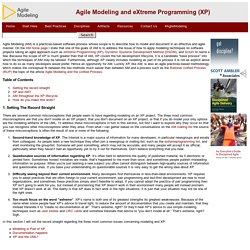 Agile Modeling and eXtreme Programming (XP)