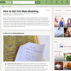 How to Get Into Male Modeling: 17 Steps (with Pictures