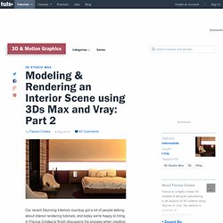Modelado y Representación de una escena interior con 3ds Max y Vray - Día 2