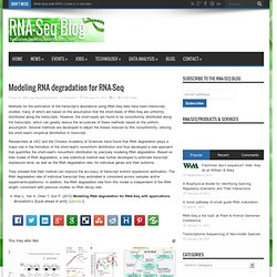 Modeling RNA degradation for RNA-Seq