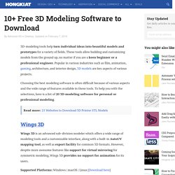 25 (Free) 3D Modeling Applications You Should Not Miss