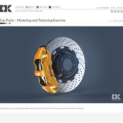 Car Parts - Modeling and Texturing Exercise - Oskar Kosiński's Photo & Design Blog