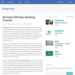 50 Useful 3DS Max Modeling Tutorials