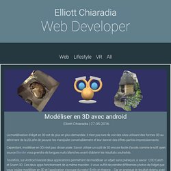 Modéliser en 3D avec android - Elliott Chiaradia Blog