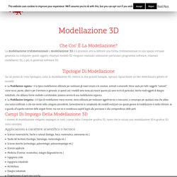 Modellazione 3D organica & inorganica