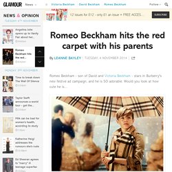 Romeo Beckham Modelling: Burberry Christmas advert