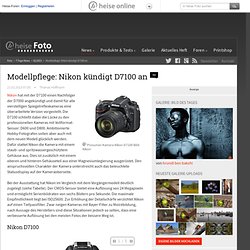 Modellpflege: Nikon kündigt D7100 an