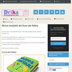 Novo modelo de livro de feltro - Drika Artesanato