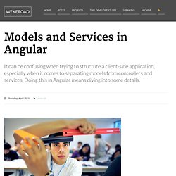 Models and Services in Angular