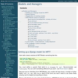 Models and Managers — django-mptt 0.5.3 documentation