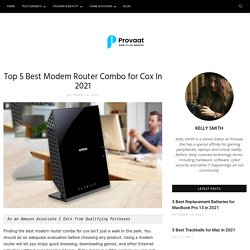 Top 5 Best Modem Router Combo For Cox In 2021 - Provaat