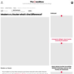Modem vs. Router what’s the Difference?