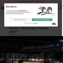 Moderaterna i Stockholm vill avskaffa public service