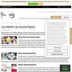 Les MOOC du Grand Palais - gratuit