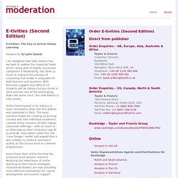 All Things in Moderation - Books - E-tivities (Second Edition)