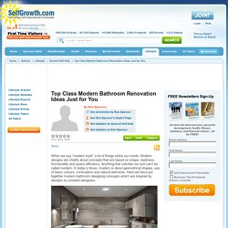 Top Class Modern Bathroom Renovation Ideas Just for You