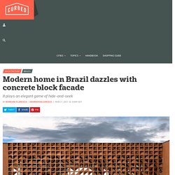 Modern home in Brazil dazzles with concrete block facade - Curbed