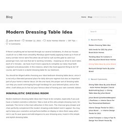 Modern Dressing Table Idea