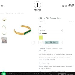 Modern Green Onyx Urban Cuff Bracelet – Jewel Tree London