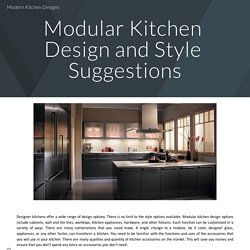 Modern Kitchen Designs