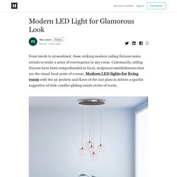 Modern LED Light for Glamorous Look - Max weber - Medium