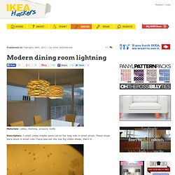 Modern dining room lightning