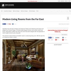 Modern Living Rooms from the Far East