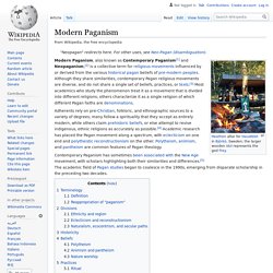 Modern Paganism - Wikipedia