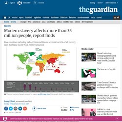 Modern slavery affects more than 35 million people, report finds