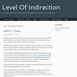 Modern C++ Testing - level of indirection - level of indirection