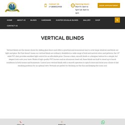 Modern Vertical Blinds - Mega Traders