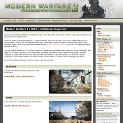 MW3 - Multiplayer Maps List