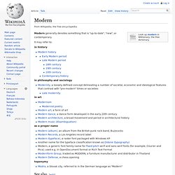 Modern - Wikipedia
