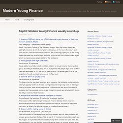 Sept 8: Modern Young Finance weekly round-up