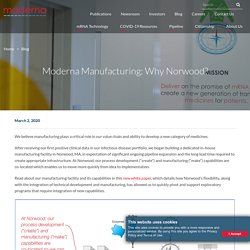 Moderna Manufacturing (Norwood, Massachussetts)