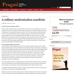 A military modernisation manifesto