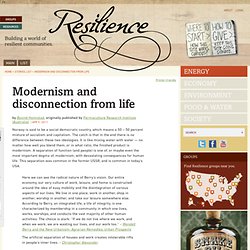 Modernism and disconnection from life