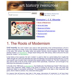 Modernism: The Roots of Modernism